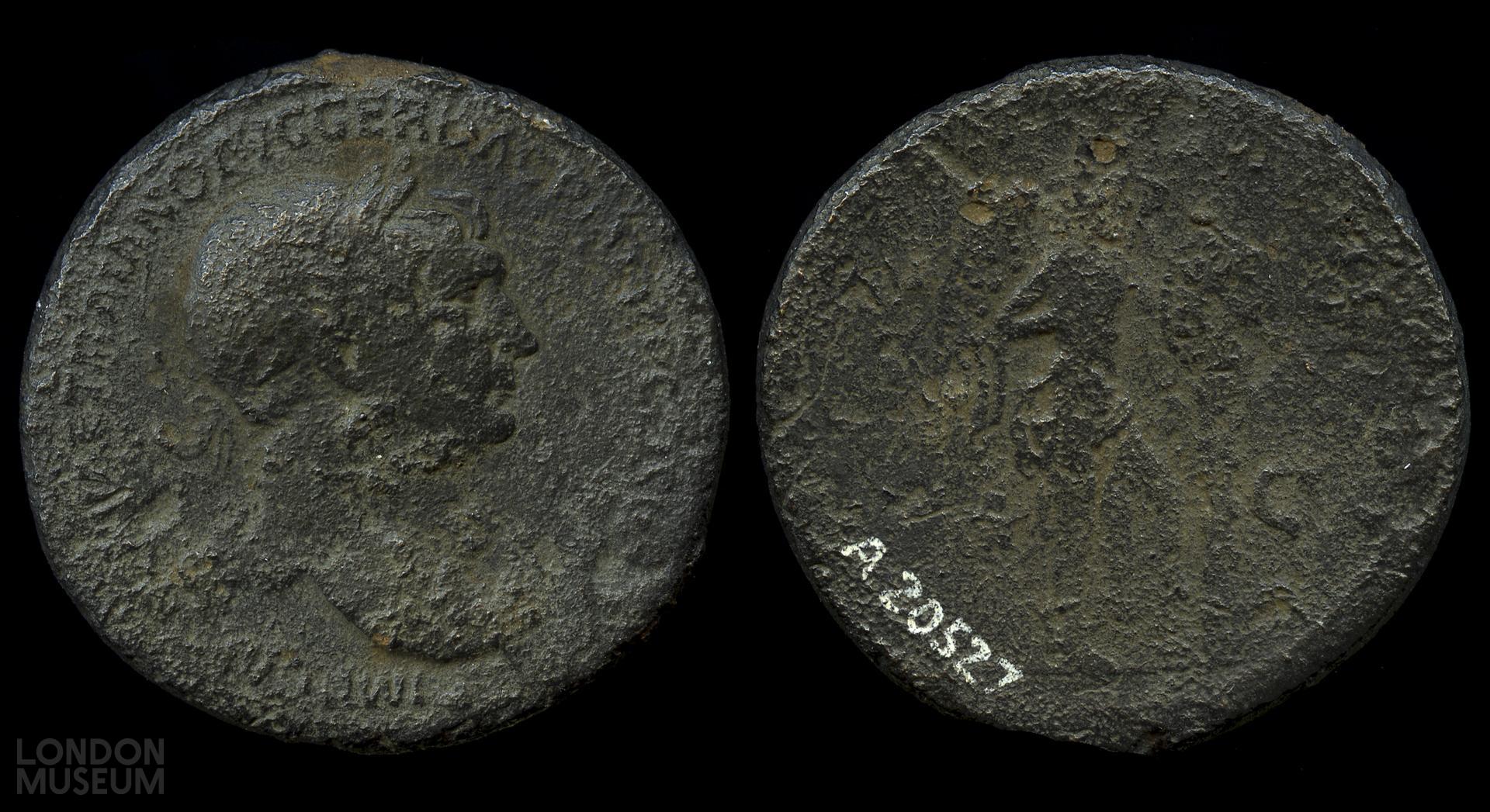 Coin, sestertius | London Museum