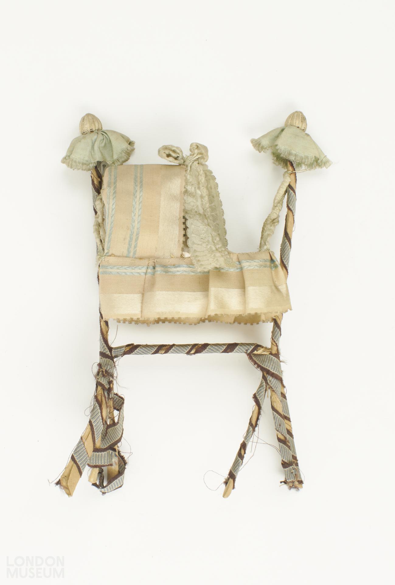 Doll's furniture, doll's cradle London Museum