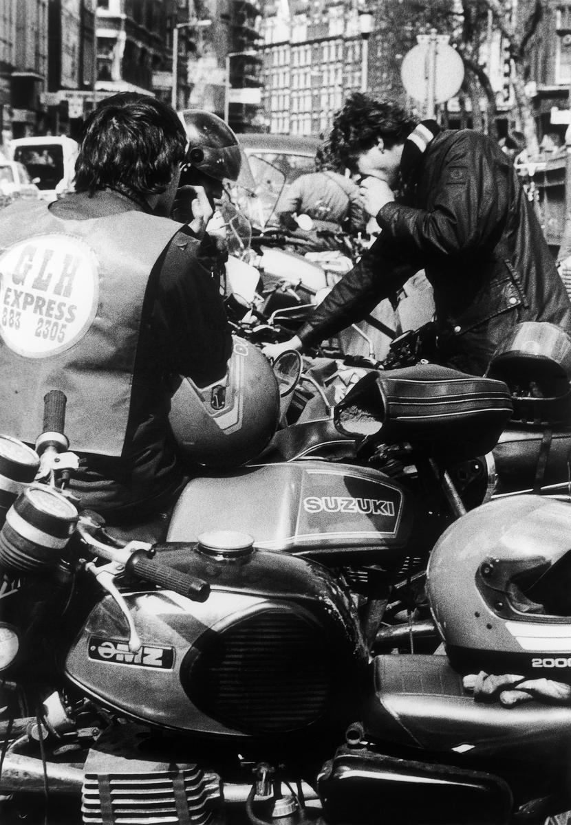 Dispatch riders at the Assembly Point in Charing Cross Road | London Museum