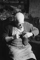 Portrait of William Mills, a boot and shoe repairer on the Prince of Wales Road, Camden Image preview