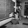 Girls at their lockers, Kidbrooke School Image preview