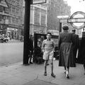 Young boys collect money for their 'Guy' Fawkes outside Chancery Lane Underground Station, High Holborn Image preview