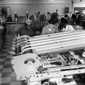 Students on a book-binding course at London College of Printing Image preview