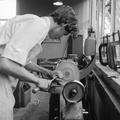 A pupil using a lathe at Spencer Park School, Wandsworth Image preview