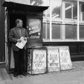 An Evening Standard newspaper stand outside a branch of Barclays Bank Image preview