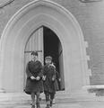 Boys outside St Michael's Church, Golders Green Image preview