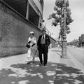 Couple outside Lord's cricket ground Image preview
