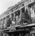 Outside Christmas display at Selfridges, 1953 Image preview