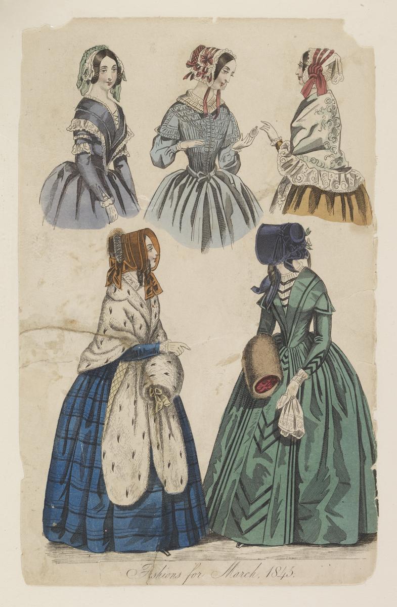 Fashions for March, 1845. | London Museum