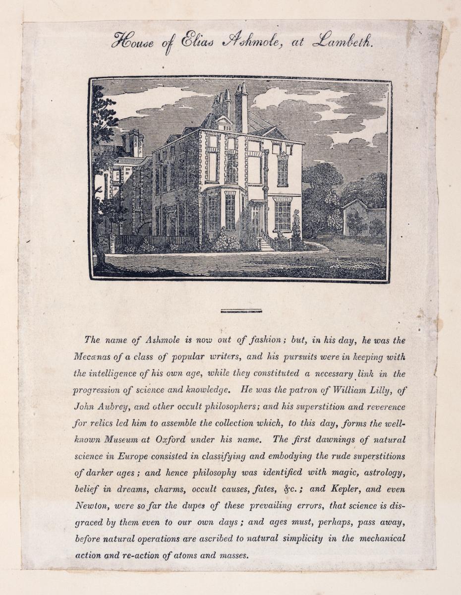 House of Elias Ashmole, at Lambeth | London Museum