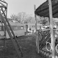 Fairground ride and owners caravans on Hampstead Heath Image preview