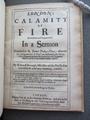 London's calamity by fire bewailed and improved, in a sermon Image preview