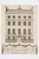 Prospect of the original house built by the late Surgeon Norton, Inventor of Maredant's Drops, the south side of Golden Square, London; - now the residence & property of his assistant & successor, Mr John Hayman. Image preview