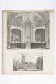 Interior of the Church of St Bartholomew the Less, West Smithfield, looking tow'ds the Altar / Exterior of the same, South and East sides of the Cloisters of St Bartholomew's Hospital Image preview