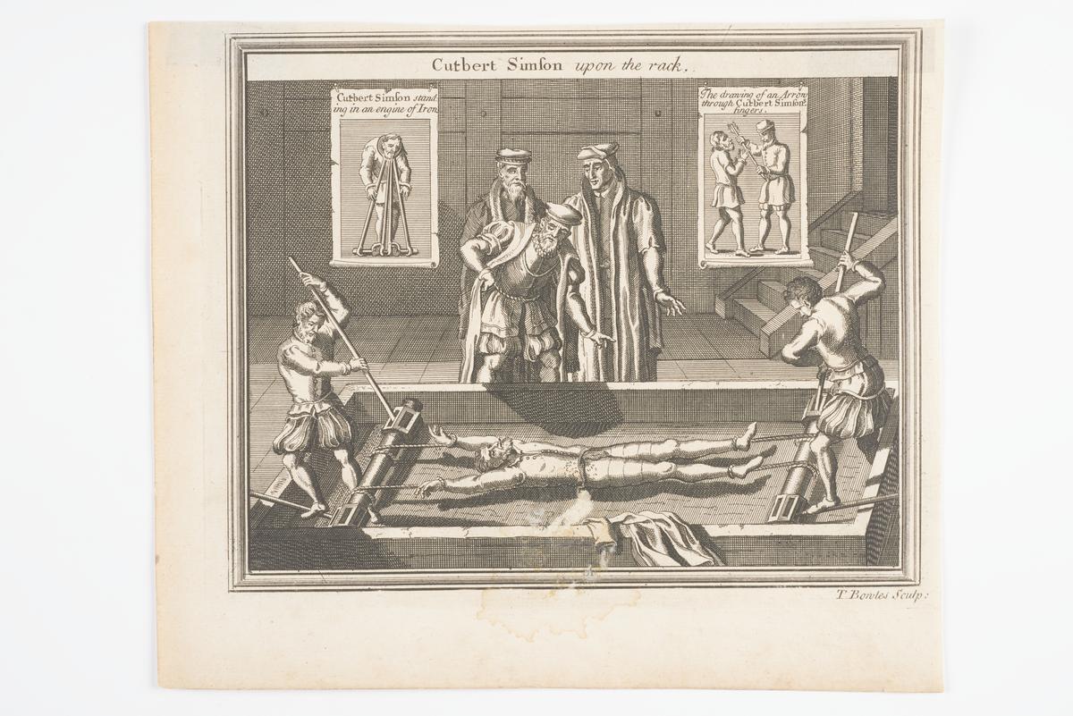 Cutbert Simson upon the rack | London Museum