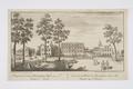A perspective view of Buckingham House in St James's Park Image preview