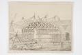 The first Arch in the progress of Building of the New London Bridge as it appeared July 7th 1827 Image preview