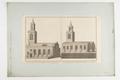 The East prospect of the Parish Church of St Mary Aldermanbury, The East prospect of the Parish Church of Alhallows on London Wall. Image preview