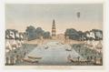 The Chinese Pagoda and Bridge, erected over the Canal in St James's Park, for the Grand Jubilee of the 1st of August 1814 Image preview