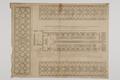 A Ground Plott of Westminster Hall, shewing the Position and Dimensions of the severall Tables, Seats, Cupboards, Galleries &c on the day of their Majesties Coronation 23 April 1685 Image preview