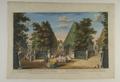 A view of the three walks terminated by the Cassina, the Pavilion, and the Rustic House in the garden of the Earl of Burlington at Chiswick Image preview
