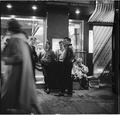 A group of 'teddy boys' stand outside a burger bar, West End Image preview