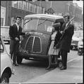 Members of The Southbeats band pose in front of their van Image preview