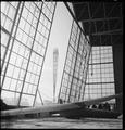 The Skylon from the Transport Pavilion under construction, South Bank Image preview