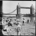 Londoners relax on Tower Beach Image preview