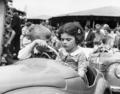 Two children on a ride at the Hampstead Heath fair Image preview