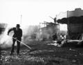 Cleaning up after the Easter Bank Holiday funfair, Hampstead Heath Image preview