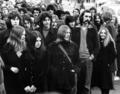 A crowd outside the Roundhouse arts complex, Chalk Farm Image preview