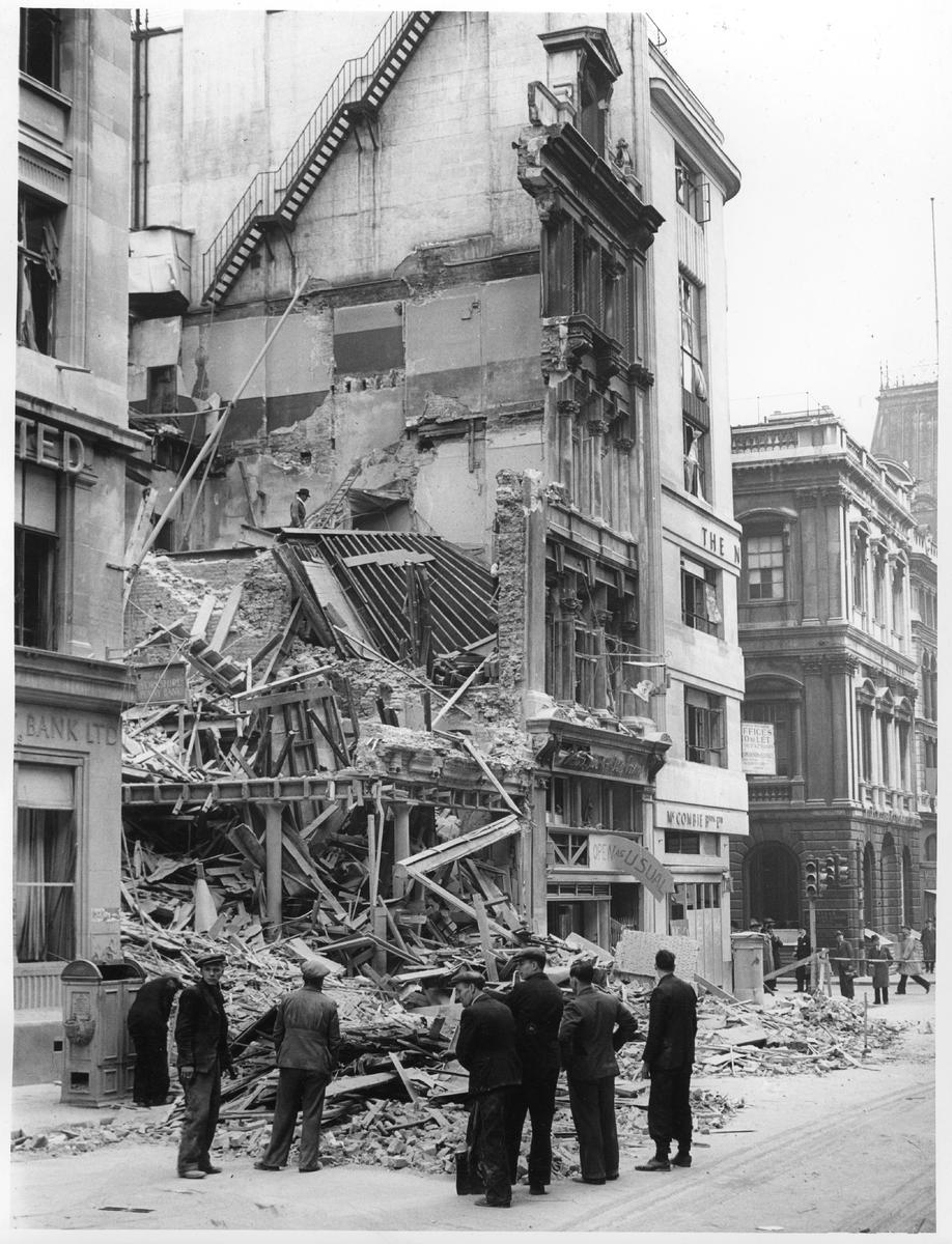 City bomb damage 96 Cheapside, London, during the Blitz | London Museum