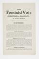 The Feminist Vote: Enfranchised or Emancipated? Image preview