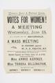 Votes for Women! A Meeting will be held on Wednesday, June 13 Image preview