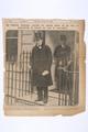 Mr. Winston Churchill leaving his London house on his way to Manchester to defend his seat in parliament. Image preview