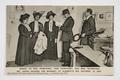 Arrest of Mrs. Pankhurst, Miss Pankhurst, and Mrs Drummond. Mr Jarvis Reading the Warrant at Clement's Inn, October 13, 1908. Image preview
