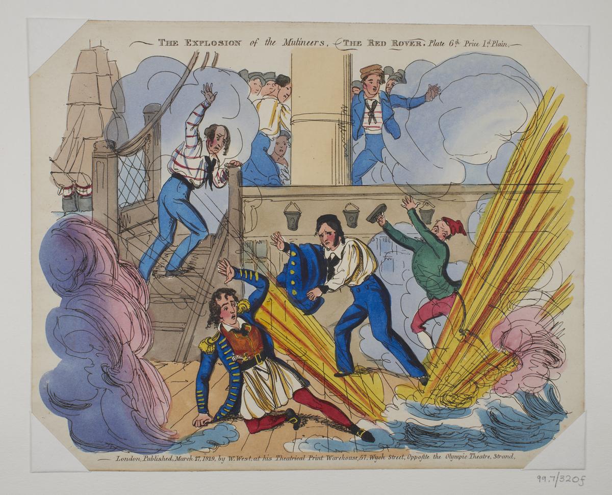 The Explosion of the Mulineers, The Red Rover. | London Museum