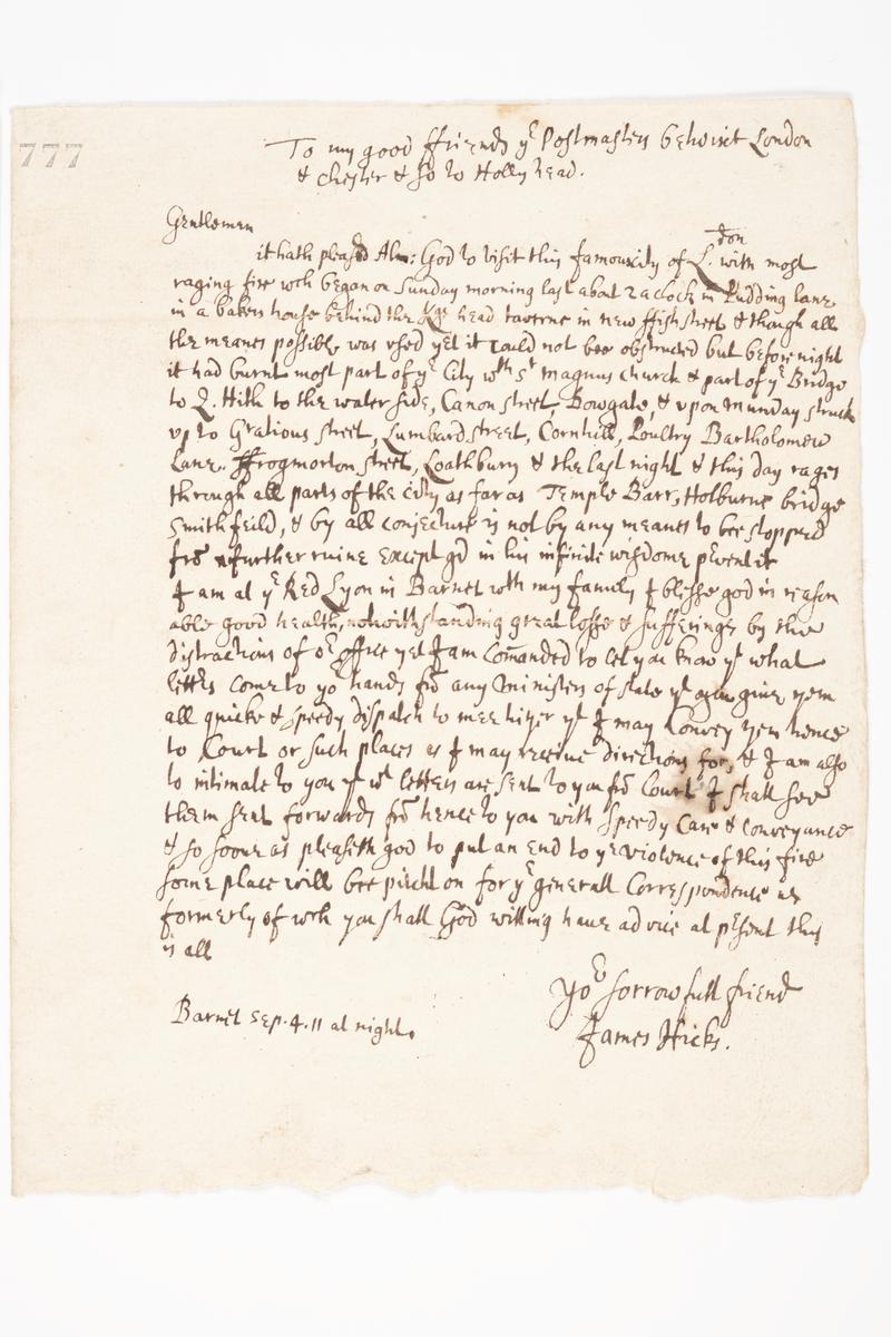 Letter | London Museum