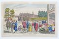 Chelsea pensioners with a view of the hospital. Image preview