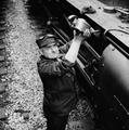 A train engine driver, Paddington Station Image preview