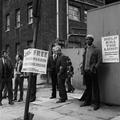 Men show support for trade unionists Dennis Warren and Ricky Tomlinson Image preview